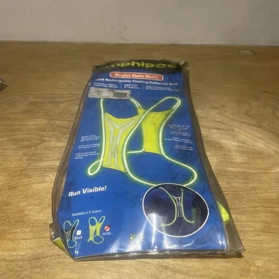 Colete reflexivo Anfípode Xinglet feixe óptico amarelo/prata - Imagem 1 de 2