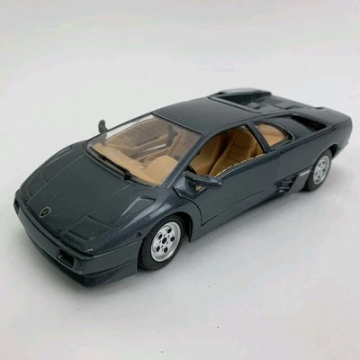 Bburago Burago 1/24 1990 Lamborghini Diablo Gris Diecast Modelo Coche AZ-843YT Foto 1 de 4