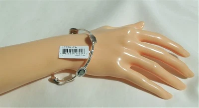 Brazalete Ippolita plata topacio azul suizo y pirita y diamantes de 0,6 quilates $1.995 nuevo con etiquetas Foto 1 de 4