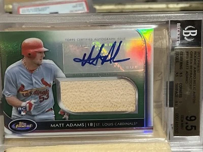 2012 Topps - Reliquia Autografiada Novatos Matt Adams #AJR-MA Refractor Verde/199 Foto 1 de 4