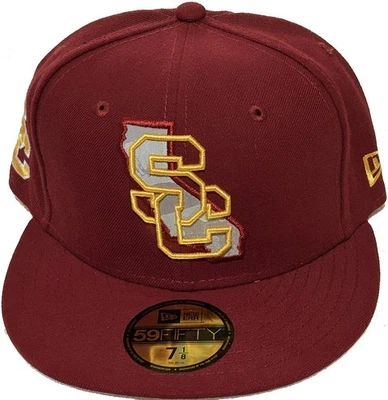 Подлинный новый с Ярлыками New Era NCAA USC трояны отражательный CA карта и SP 59Fifty резинке шляпа - Изображение 1 из 4