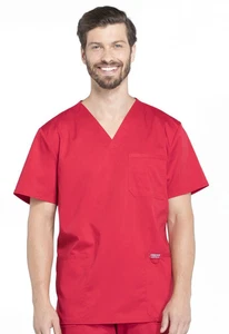 NEW SEALED Cherokee Workwear Scrub Top Red 3XL Traditional Classic 4700 - Picture 1 of 5