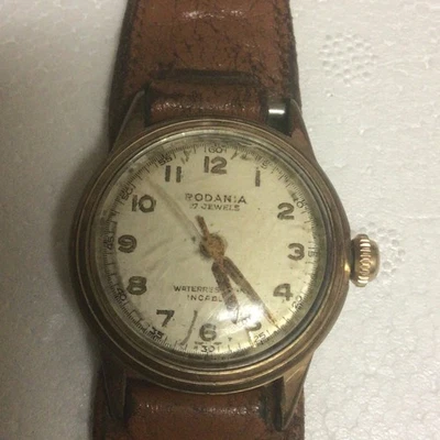 Vintage  RODANIA Watch 17 Jewels water resistant Incabloc Swiss Made - Image 1 of 4