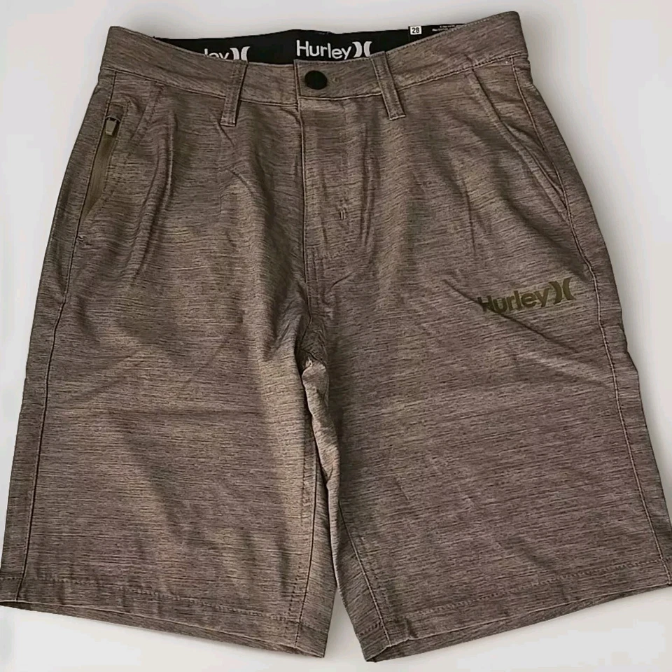 Hurley Hybrid Walk Shorts Mens 28 Light Brown Stretch Water Repellent