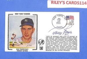 1985 VINTAGE HAND SIGNED AUTOGRAPHED *CASHE FDC* TOMMY BYRNE - Picture 1 of 2