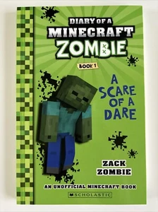 * DIARY OF A MINECRAFT ZOMBIE A Scare of a Dare P/B Book #1 Zack Zombie - GOOD - Picture 1 of 10