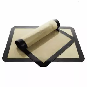 2 Pack Silicone Baking Mat Non Stick Heat Resistant Liner Oven Sheet Meat Pastry - Picture 1 of 6