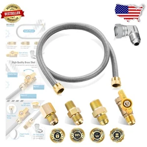 Complete 48-Inch Universal Gas Appliance Connection Kit with Leak-Proof Design - Picture 1 of 10