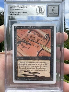 CONTRATO DESDE ABAJO, PRUEBA DE ARTISTA, REVISADO, 1994 MTG, DOUGLAS SHULER, BAS 9 - Imagen 1 de 3