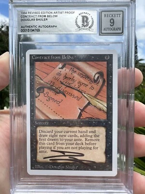 CONTRACT FROM BELOW, ARTIST PROOF, REVISED, 1994 MTG, DOUGLAS SHULER, BAS 9 - Image 1 of 3