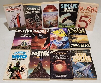 13x Assorted Science Fiction Fantasy Books Bundle Vintage Small PB Lot Sci Fi - image 1 of 4