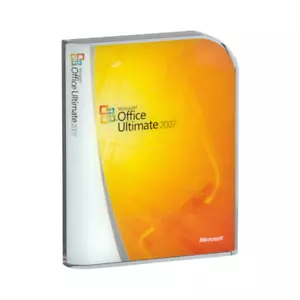 Microsoft Office Ultimate 2007 DVD - Full Version (76H-00325) - SEALED BOX - Picture 1 of 7