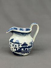 Antique Chinese Export Blue and White CANTON Porcelain 5 1/4" Pitcher Jug