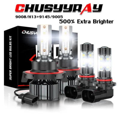 Faros antiniebla LED para Dodge Dakota 2005 2006 2007 2008 2009 4X 6000K Foto 1 de 4