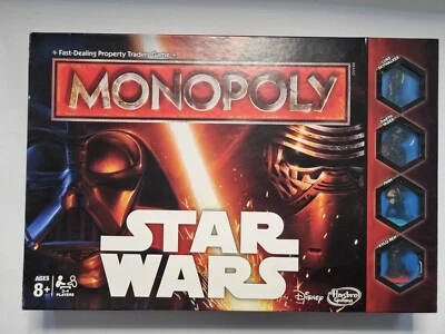 Star Wars Monopoly, 2015 Hasbro, Disney, Complete, Very Good Condition - Image 1 of 4