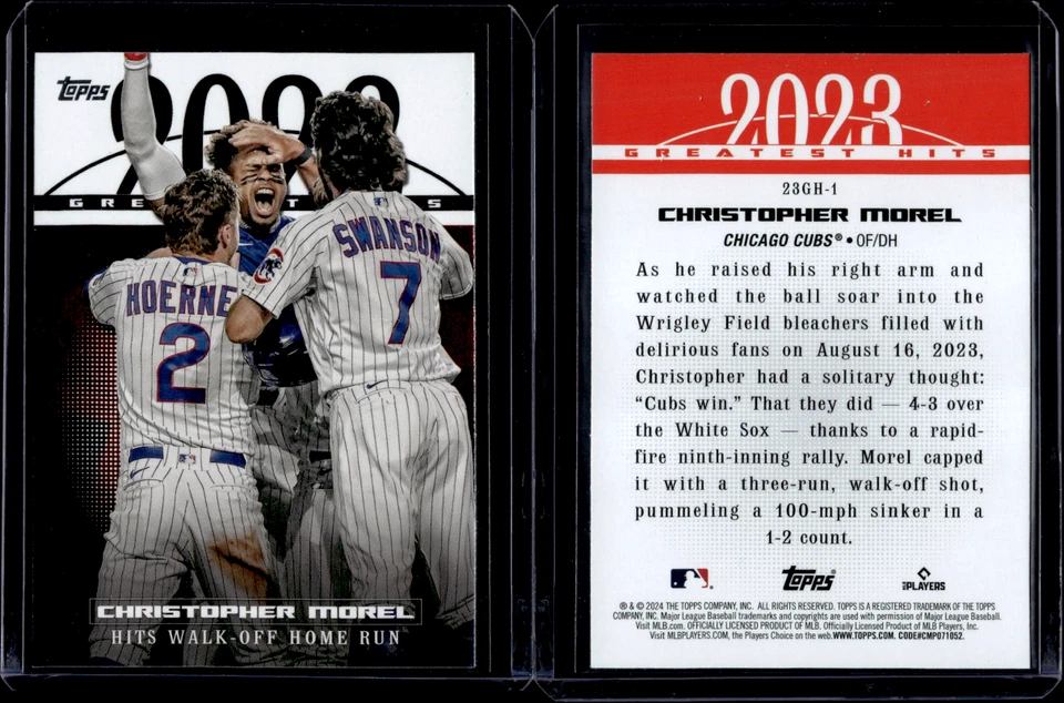 2024 Topps Series 1 2023 Greatest Hits #23GH-1 Christopher Morel - Image 1 of 1