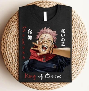 Sukuna Shirt, Jujutsu Kaisen Shirt, Anime Graphic Tees, Anime Shirt, Manga Shirt - Picture 1 of 3