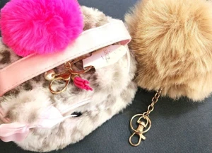 Cute Furry Lot Purse and Keychains +Bonus+ - Picture 1 of 11