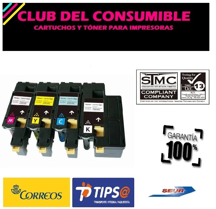 PACK 4 X TONER EPSON COMPATIBLE C1700/1750/CX17 NO OEM