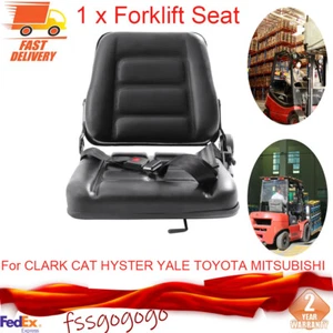 NUEVO ASIENTO ELEVADOR UNIVERSAL SE ADAPTA A CLARK CAT HYSTER YALE TOYOTA MITSUBISHI NEGRO - Imagen 1 de 19