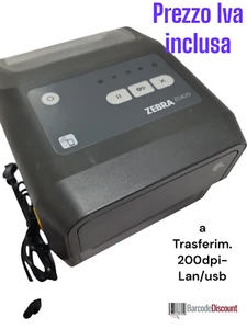 Zebra ZD420 ZD420T trasferimento 200DPI-Lan ZD42042-TOEEEZ come nuove - Picture 1 of 14