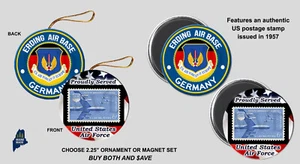 ERDING AIR BASE Germany Collectibles - Military Gift Veteran USAF Store US Force - Picture 1 of 1