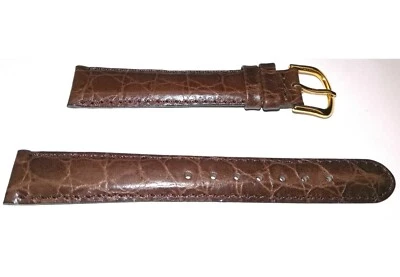 Correa de reloj de cuero artesanal deBeer - grano de cocodrilo Foto 1 de 2