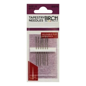 Tapestry Cross Stitch Needles - Size 22 - Pack of 6 - Birch - Picture 1 of 1