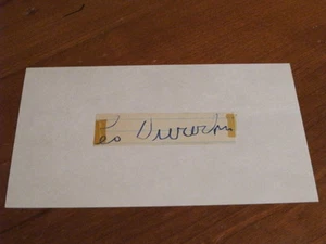 Leo Durocher Autographed Index Card PSA CERTIFIED - Picture 1 of 2