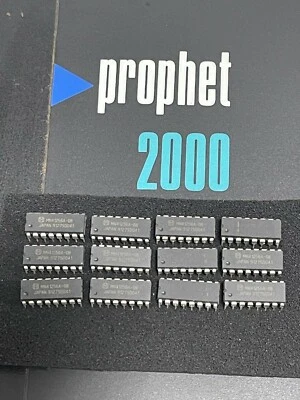 Sequential Circuits Prophet 2000 2002 set of 12 RAM chips 41256  - Image 1 of 4