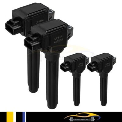 Paquete de 4 bobinas de encendido para UF814 2014-2017 Mitsubishi Outlander 2,4 L l4 C911 Foto 1 de 4
