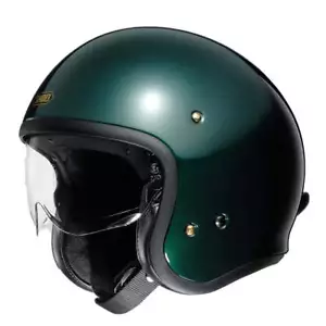 Shoei J.O. Casco de motocicleta verde británico - Imagen 1 de 7