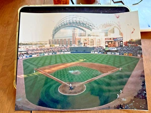 2 - 8 x 10" Color Photos of Milwaukee County Stadium w/ Miller Park 1997 Cranes - Picture 1 of 2