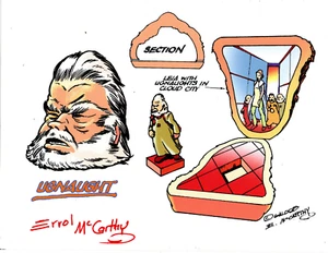 STAR WARS GALOOB Ugnaught & Leia Micro Machines Playset Signed E McCarthy - Picture 1 of 2