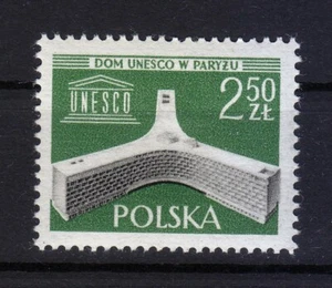 Poland 1958 MNH Mi 1075 Sc 828 UNESCO Headquarters in Paris , France ** - Picture 1 of 2