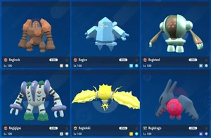 Shiny 6IV XXL All 6 Regi/Regis Regidrago Regieleki Pokemon Scarlet/Violet Home - Foto 1 di 1