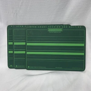 3 VINTAGE OPEN COURT READING WRITING SLATES LINED FOR HANDWRITING - Picture 1 of 4