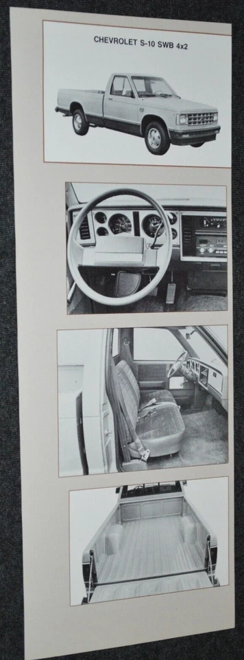 1982 雪佛兰 S10 4X2 原装底特律亲笔签名 FIRST LOOK AD 打印 82 S-10 卡车 — 第 1/1 张图片