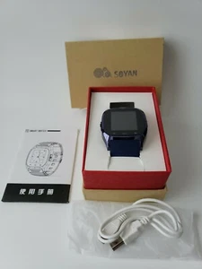 Reloj inteligente Bluetooth Soyan R26 azul totalmente nuevo en caja - Imagen 1 de 6