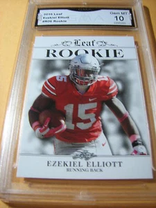 EZEKIEL ELLIOTT COWBOYS 2016 LEAF ROOKIE RC # R06 GRADED 10 L@@@K - Bild 1 von 1