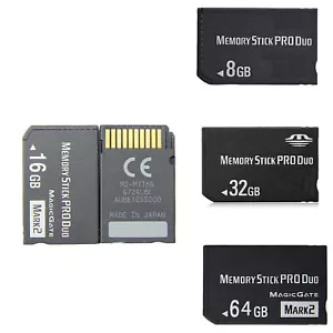 Memory Stick Pro Duo Adapter Card for 2000 3000 Cybershot Camera - Picture 1 of 13