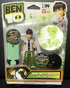 Ben 10 Alien Collection BEN WITH BOARD (Sealed) + Animation Disc Bandai Rare - Picture 1 of 2