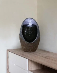 10 in H Indoor Fountain W/LED Home Decor Garden Fountain Tabletop Decor - Picture 1 of 6