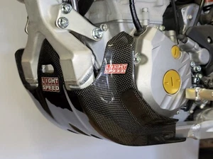 LIGHTSPEED GLIDE PLATE, FRONT DISK GRD, CHAIN GUID, REAR CAL GRD. KX450 KIT - Picture 1 of 11