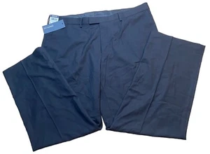 Kenneth Cole Reaction Smooth Sailing Black Dress Pants 40x30 NWT Flat Front NEW - Picture 1 of 8