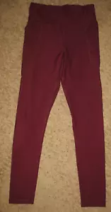 Old Navy Active Powersoft High-Rise Go-Dry Leggings Burgandy Girls XL 14-16 - Picture 1 of 3