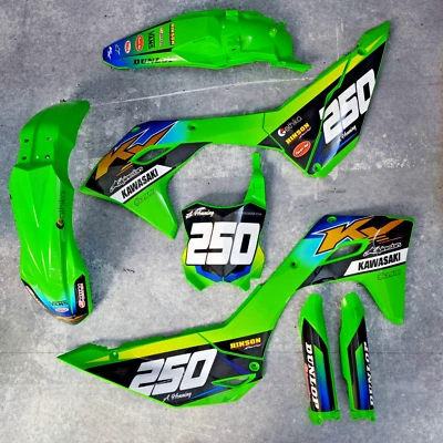 Plásticos + Gráficos Kawasaki KX450 2024-2026 KX250 2025-2026 KXF KX450X Foto 1 de 4