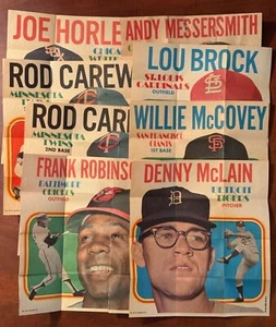 1970 Topps Poster Inserts - uPick - Robinson McCovey McLain Carew Brock NM/VG+ - Picture 1 of 20