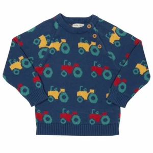 Baby Boy 100% Organic Cotton Farm Life Tractor Jumper - Kite Clothing - Picture 1 of 3