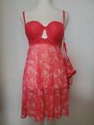 FRENCH AFFAIR Women's NWT Mesh And Lace Babydoll With Thong Size M Chemise